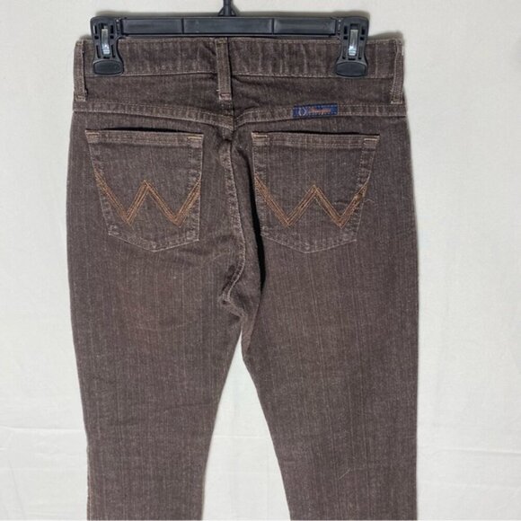 Wrangler Q Baby Brown Mid Rise Straight Leg Jeans 4 - Picture 11 of 15